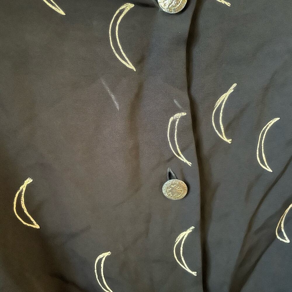 Vtg Witch moon midi dress black - Picture 7 of 10